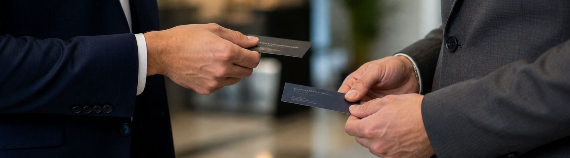 The Art of Exchanging Business Cards